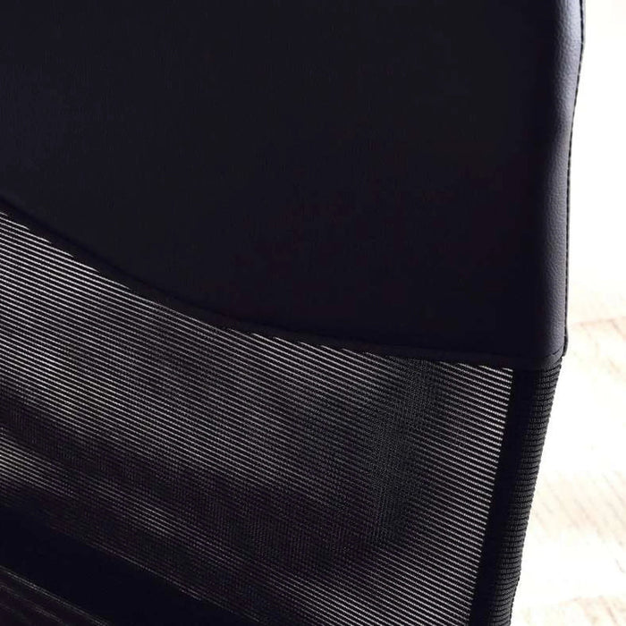 Dallyn Office High Back Chair Mesh And Fabric- Black Pan Home