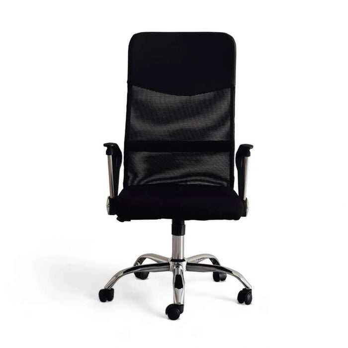 Dallyn Office High Back Chair Mesh And Fabric- Black Pan Home