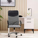 Dallyn Office High Back Chair Mesh And Fabric- Grey Black Pan Home