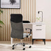 Dallyn Office High Back Chair Mesh And Fabric- Grey Black Pan Home