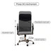 Dallyn Office High Back Chair Mesh And Fabric- Grey Black Pan Home