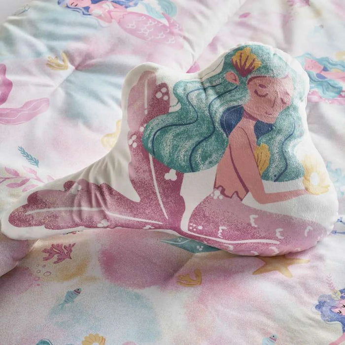 Dancing Mermaids 3-Piece Comforter Set 160X220Cm - Pink