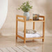 Danfold 2-Tier Bamboo Bath Rack - Natural Pan Home