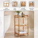 Danfold 3-Tier Bamboo Bath Rack - Natural Pan Home