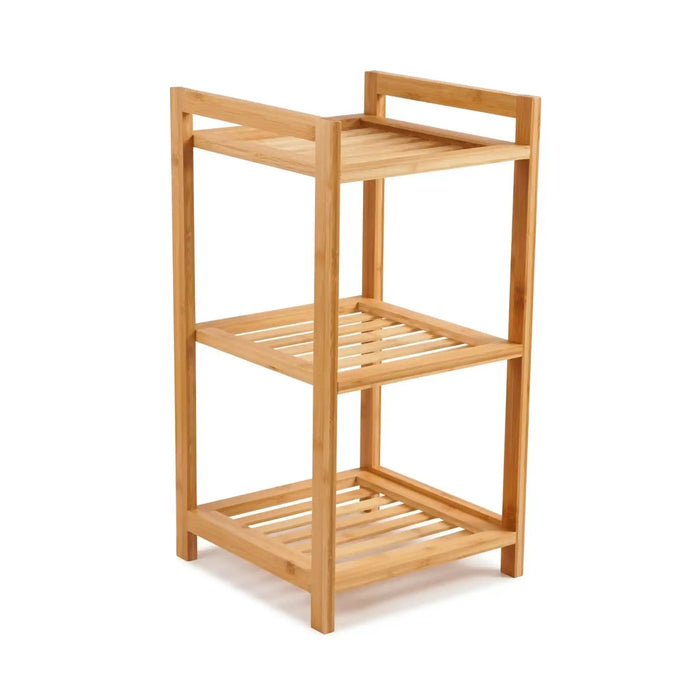 Danfold 3-Tier Bamboo Bath Rack - Natural Pan Home