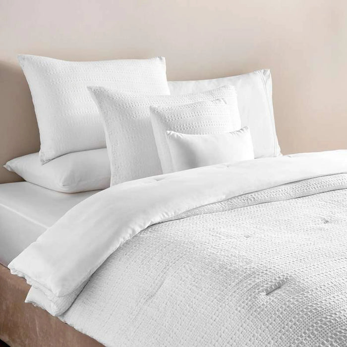 Danica 5-Piece Waffle Full Comforter  Set 160X220Cm - White