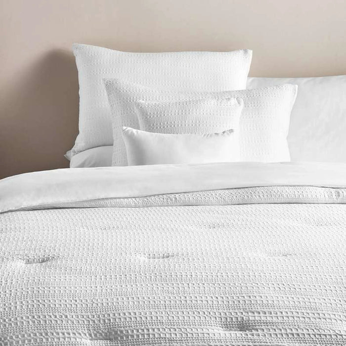 Danica 5-Piece Waffle Full Comforter  Set 160X220Cm - White