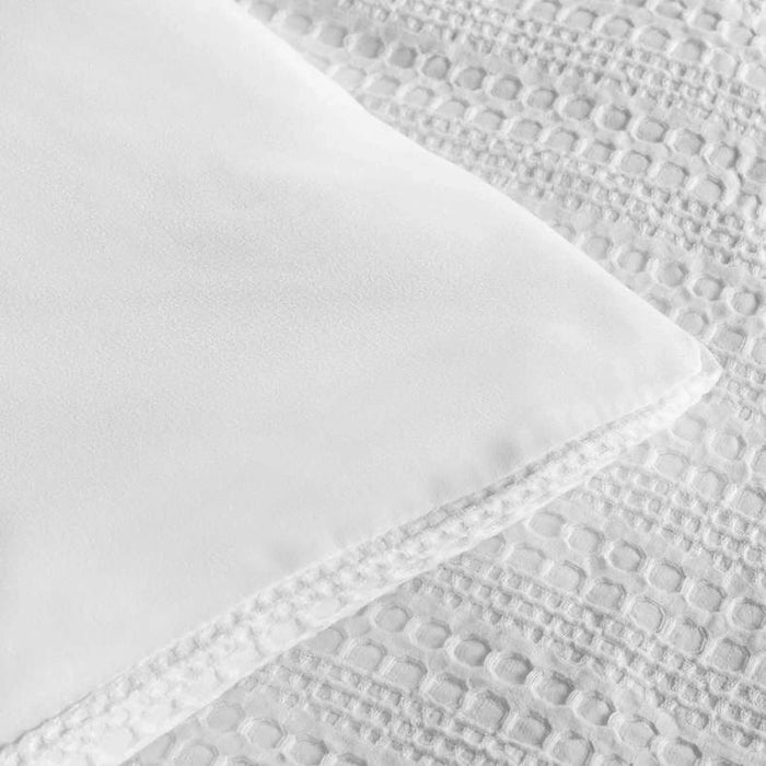 Danica 5-Piece Waffle Full Comforter  Set 160X220Cm - White