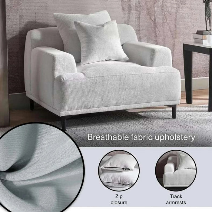 Danvor Single Seater Sofa - Off White