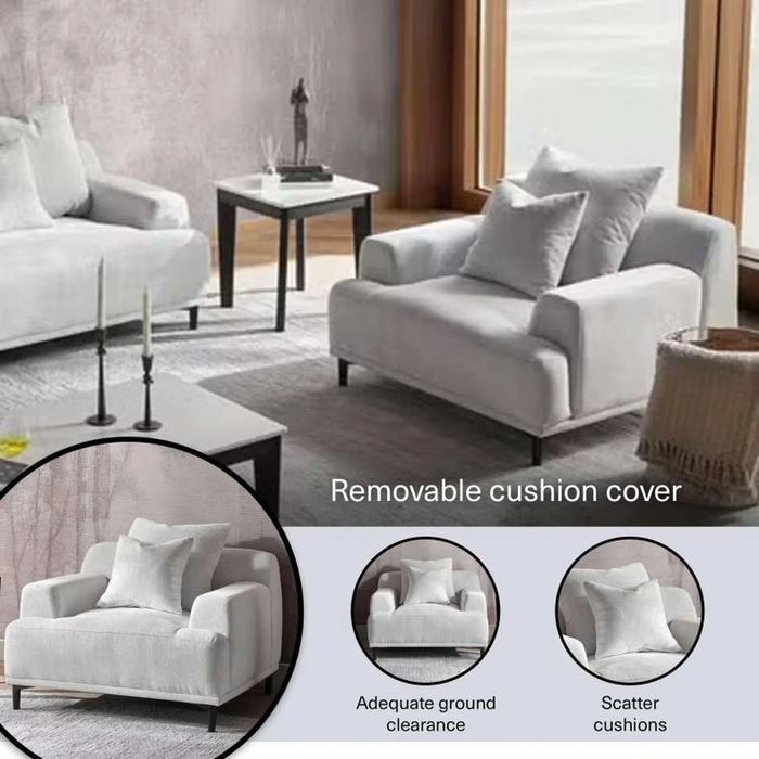 Danvor Single Seater Sofa - Off White