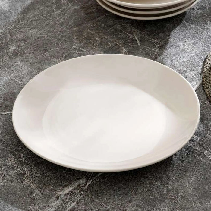 Daphne 24-Piece New Bone China Dinner Set -White