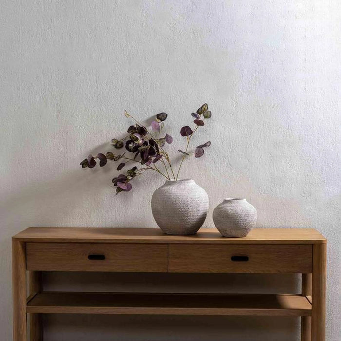 Daphne Terracotta Vase 33X33X40Cm- White