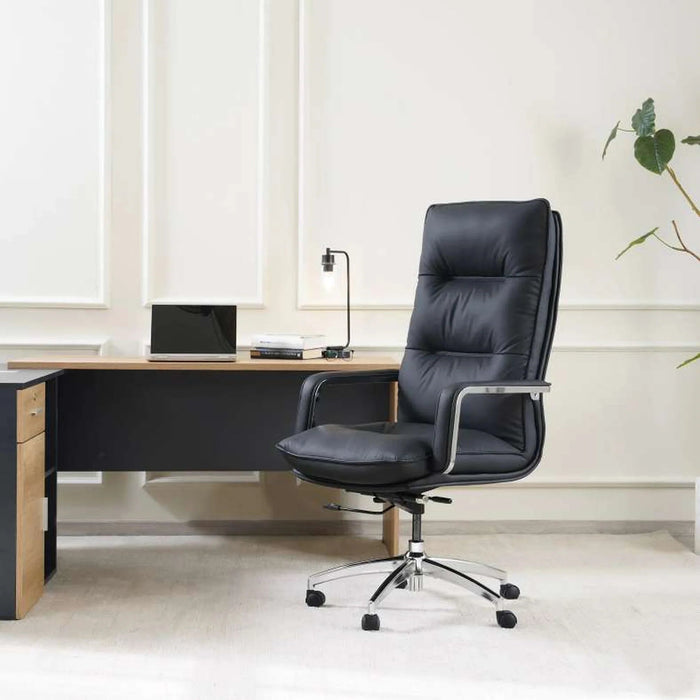 Darcie Office High Back Chair - Black Pan Home