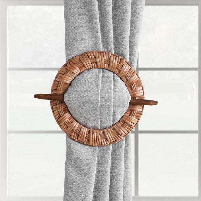 Darcy Round Wooden Tie Back-17Cm- Natural
