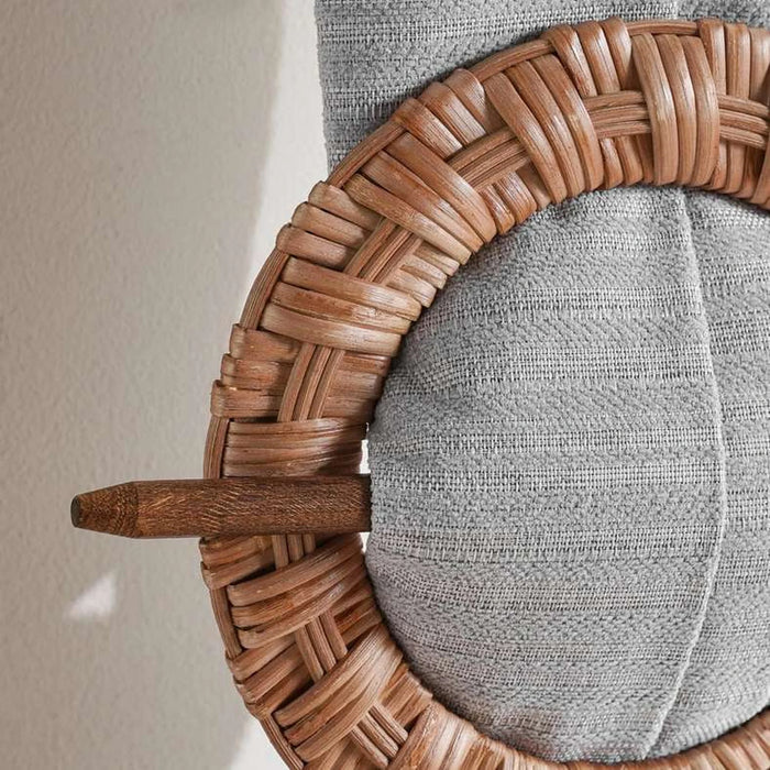 Darcy Round Wooden Tie Back-17Cm- Natural