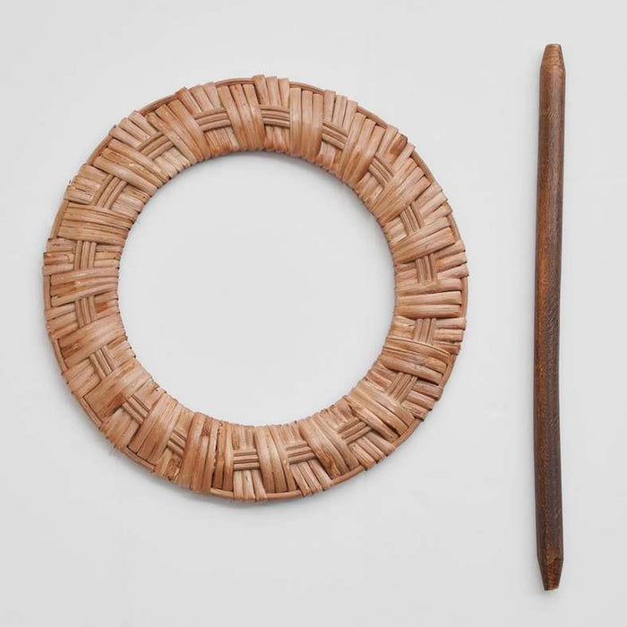 Darcy Round Wooden Tie Back-17Cm- Natural
