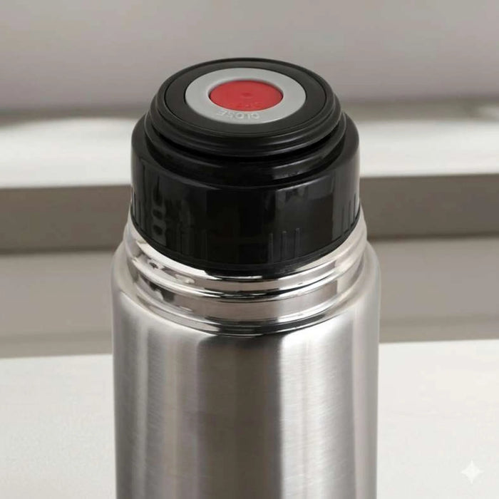 Darice Stainless Steel Travel Flask 1L -Chrome