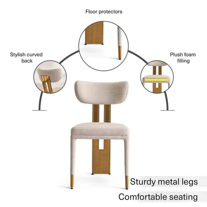 Darl Dining Chair - Beige