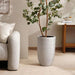 Darus Polyresin Planter Dia36X58Cm - Off White Pan Home