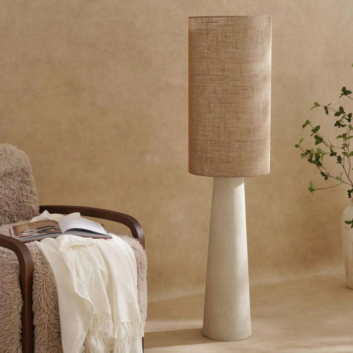 Darvy E27 Fiberclay Floor Lamp 12X22X144Cm - Natural
