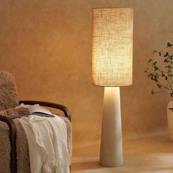 Darvy E27 Fiberclay Floor Lamp 12X22X144Cm - Natural