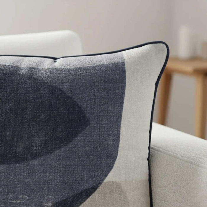 Darwin Printed Down Alternative Filled Cushion 50X50Cm - Pearl Blue Pan Home
