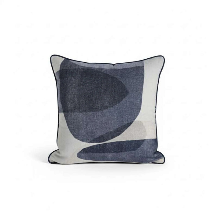Darwin Printed Down Alternative Filled Cushion 50X50Cm - Pearl Blue Pan Home