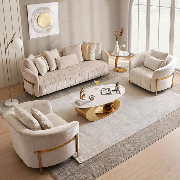 Daryol Single Seater Sofa - Beige