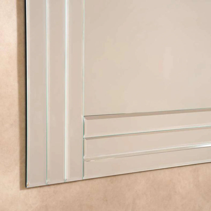 Dawn Triple-Bar Glasswall Mirror 80X120Cm- Clear Pan Home