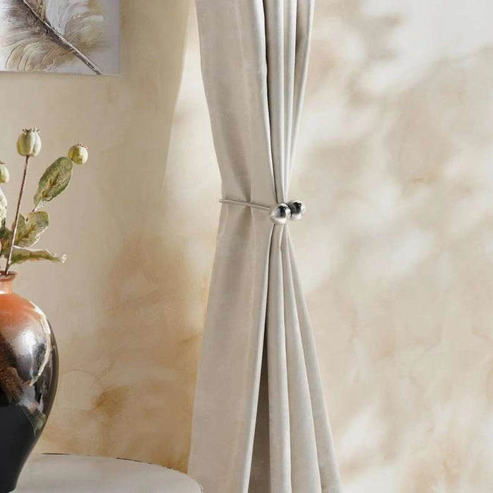 Dazzle Magnetic Curtain Tieback - Silver