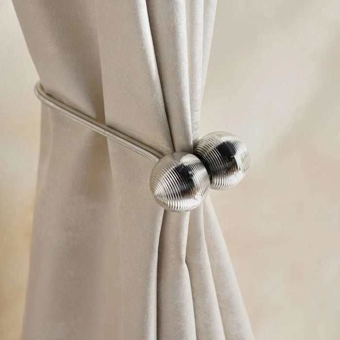 Dazzle Magnetic Curtain Tieback - Silver