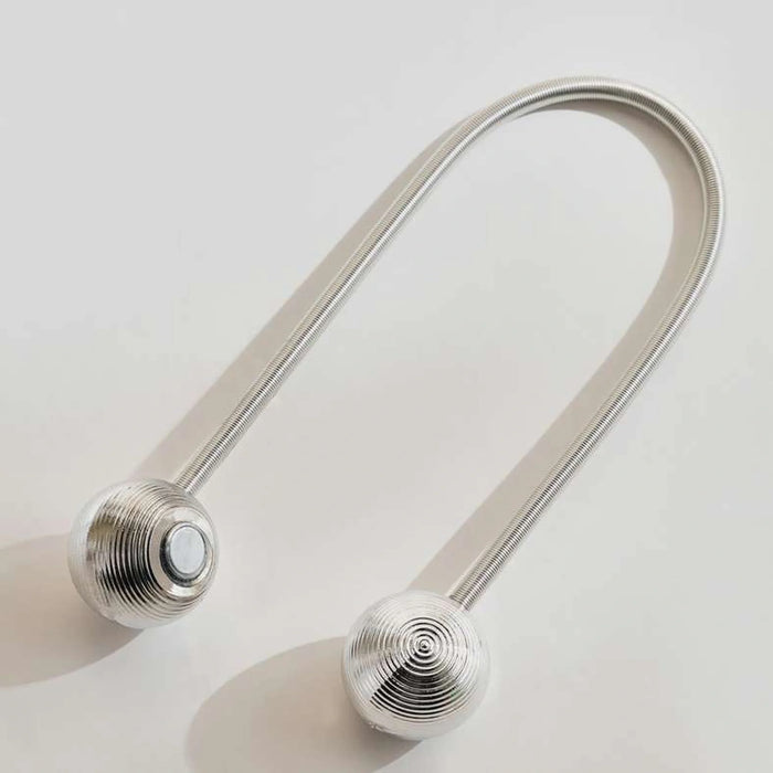 Dazzle Magnetic Curtain Tieback - Silver