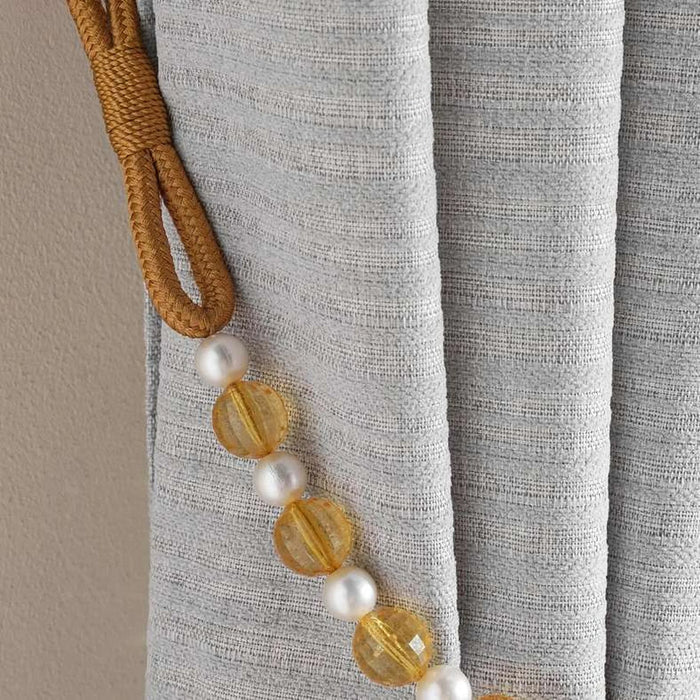 Dazzle Pearl Tieback 72Cm- Gold