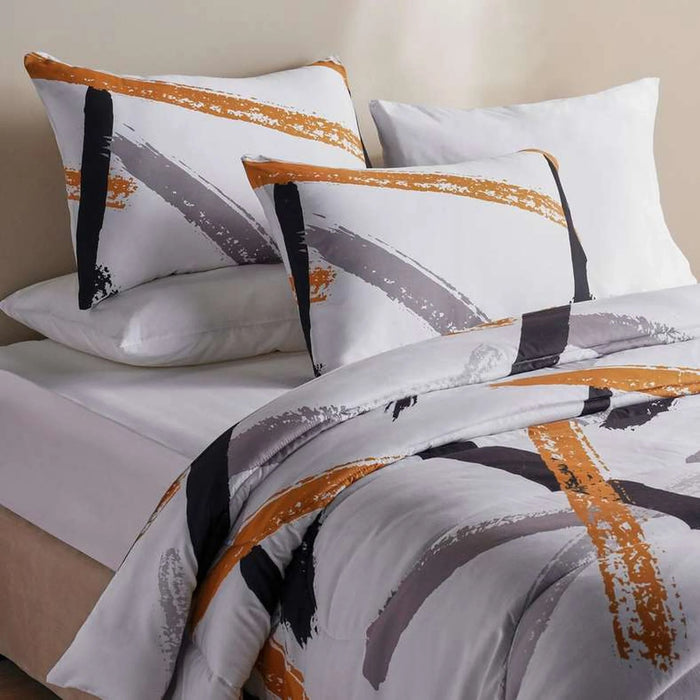 Deborah 3-Piece Full Comforter Set 160X220Cm - Grey