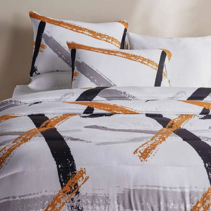 Deborah 3-Piece Full Comforter Set 160X220Cm - Grey