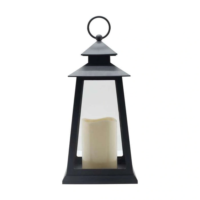 Deia Led Lantern With Candle 15X15X30.5Cm - Black