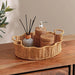 Deia Plastic Rattan Tray 37X26.5X11.5Cm - Brown Pan Home