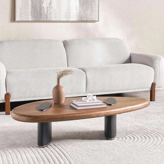 Delger Coffee Table Veneer - Brown & Black