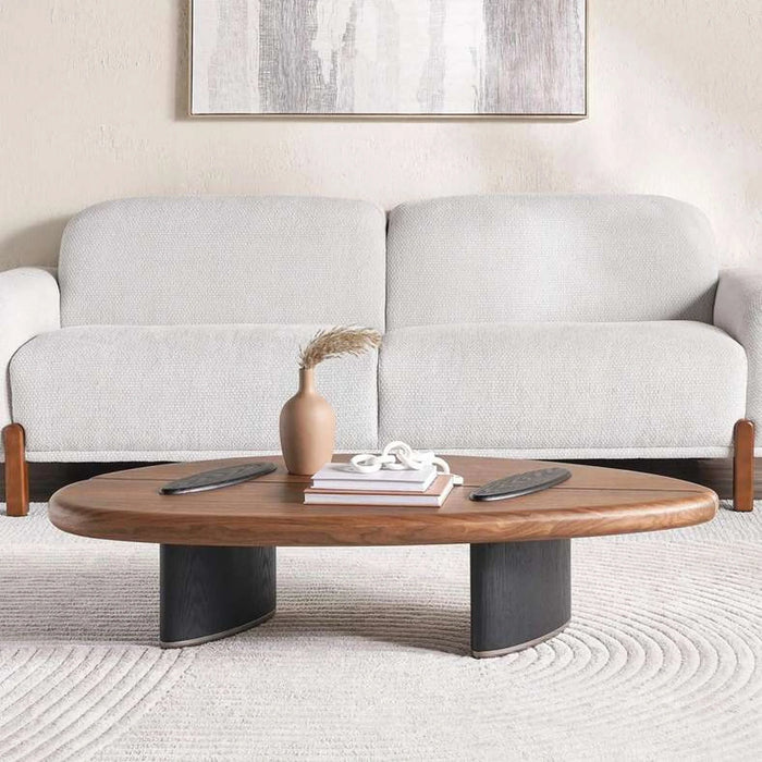 Delger Coffee Table Veneer - Brown & Black