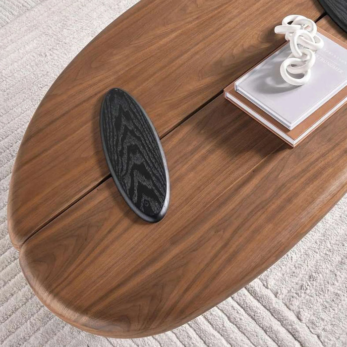 Delger Coffee Table Veneer - Brown & Black