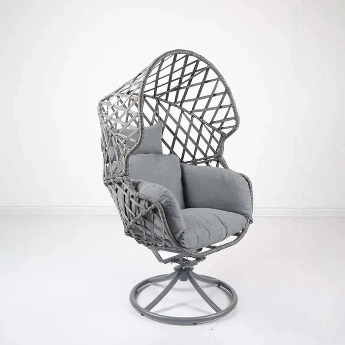 Delisa Swivel Rocking Chair - Grey