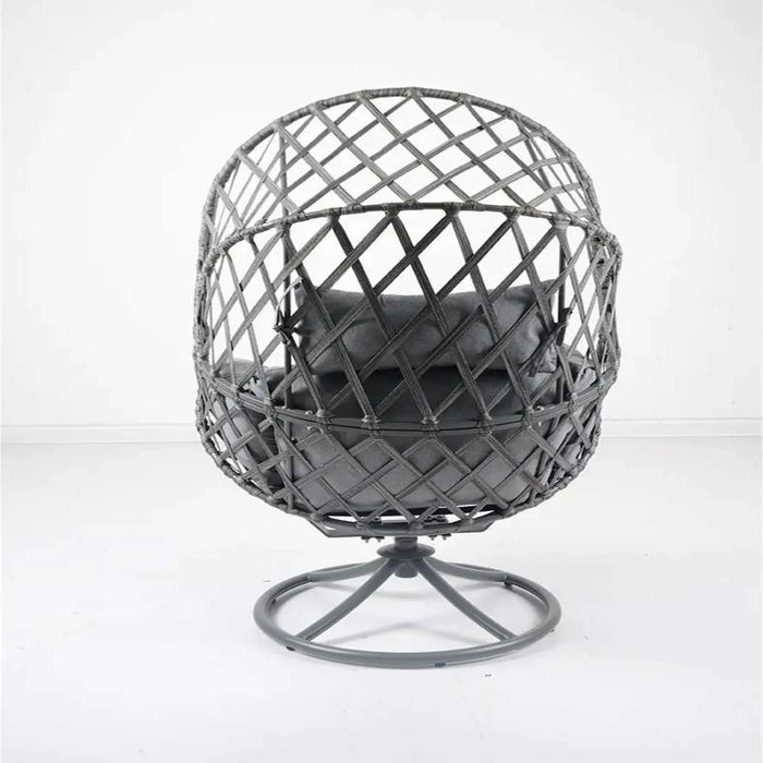 Delisa Swivel Rocking Chair - Grey
