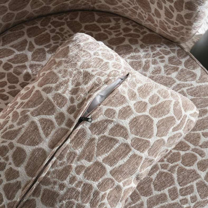 Delmer Accent Chair Fabric - Beige & Black
