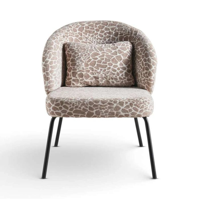 Delmer Accent Chair Fabric - Beige & Black