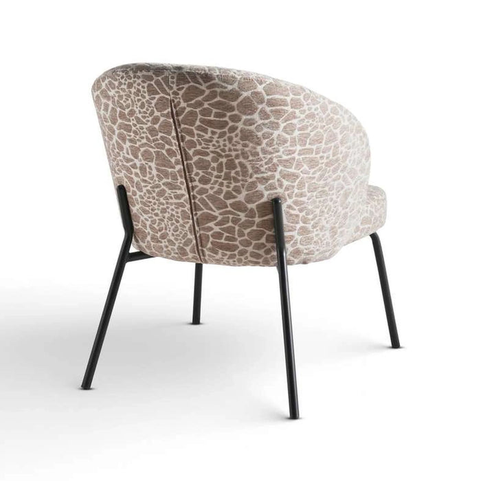 Delmer Accent Chair Fabric - Beige & Black