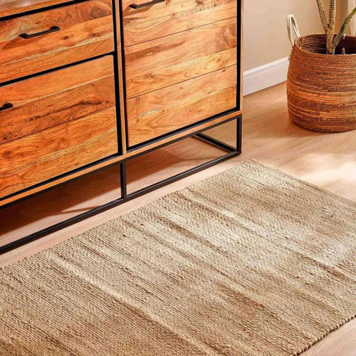 Delray Hand Woven Jute Dhurrie 90X150Cm - Natural Pan Home
