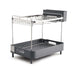 Delsy 2-Tier Dish Rack Silver Pan Home