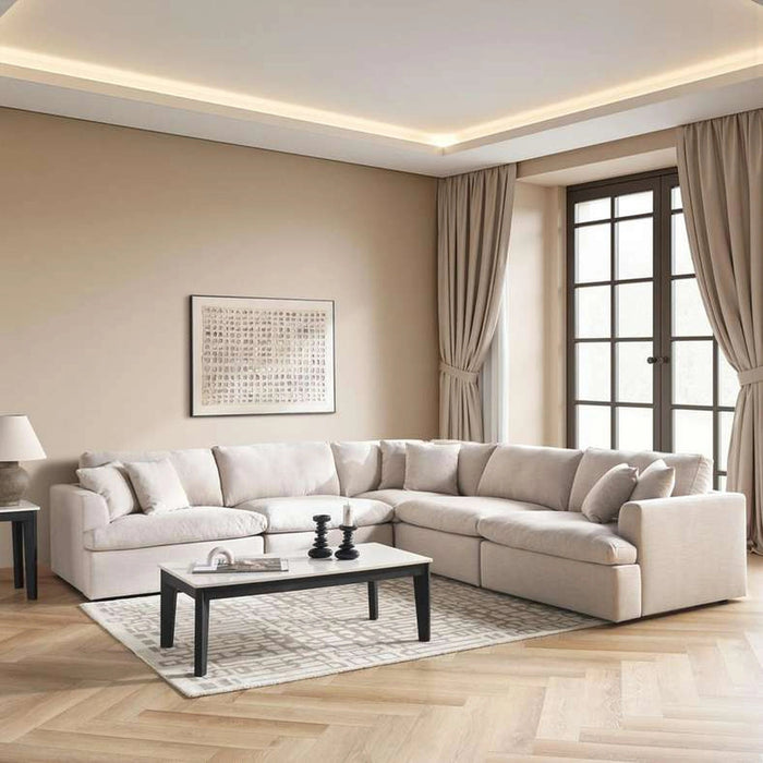 Demarcus Corner Sofa Set Pan Home