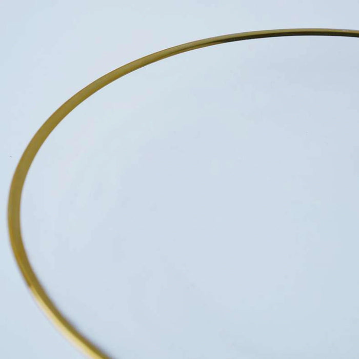Demetra Gold Rim Charger Plate Dia27Cm - Clear Pan Home