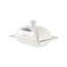 Denbi Butter Dish 16.4X12X9Cm - White Pan Home